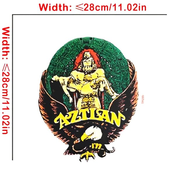 Vintage Aztlan- IRON ON TRANSFER - Heat Transfer Patch - Rare - Picture 1 of 7